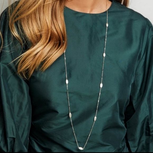 Kendra Scott Jewelry - 🆕 KENDRA SCOTT FRANKLIN SILVER LONG NECKLACE▪️NWT▪️